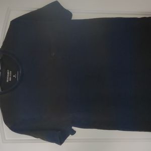 Abercrombie & Fitch Used Medium Shirt Black/Blue Stripes